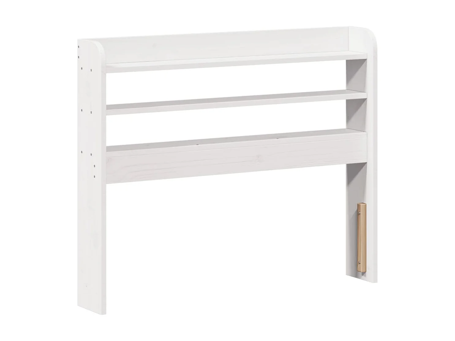 Cadre de lit avec tête de lit sans matelas blanc 100x200 cm