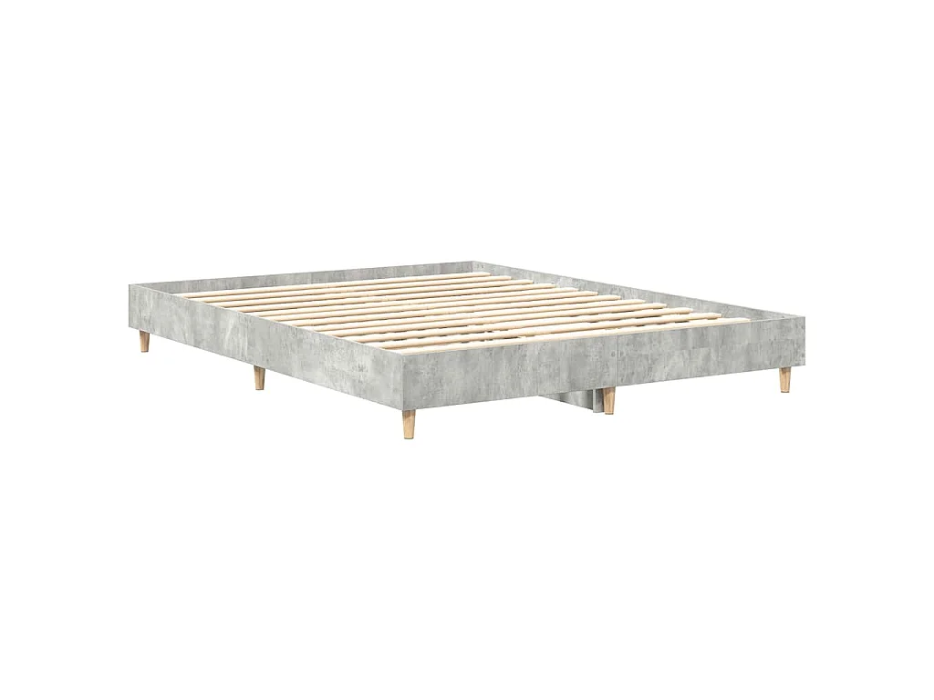 Bedframe zonder matras 140x200 cm spaanplaat betongrijs