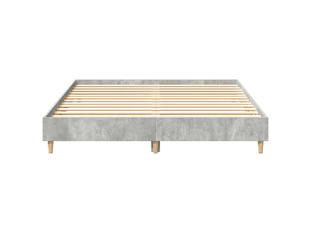 Bedframe zonder matras 140x200 cm spaanplaat betongrijs