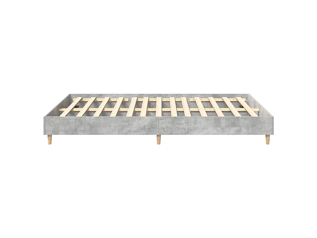 Bedframe zonder matras 140x200 cm spaanplaat betongrijs