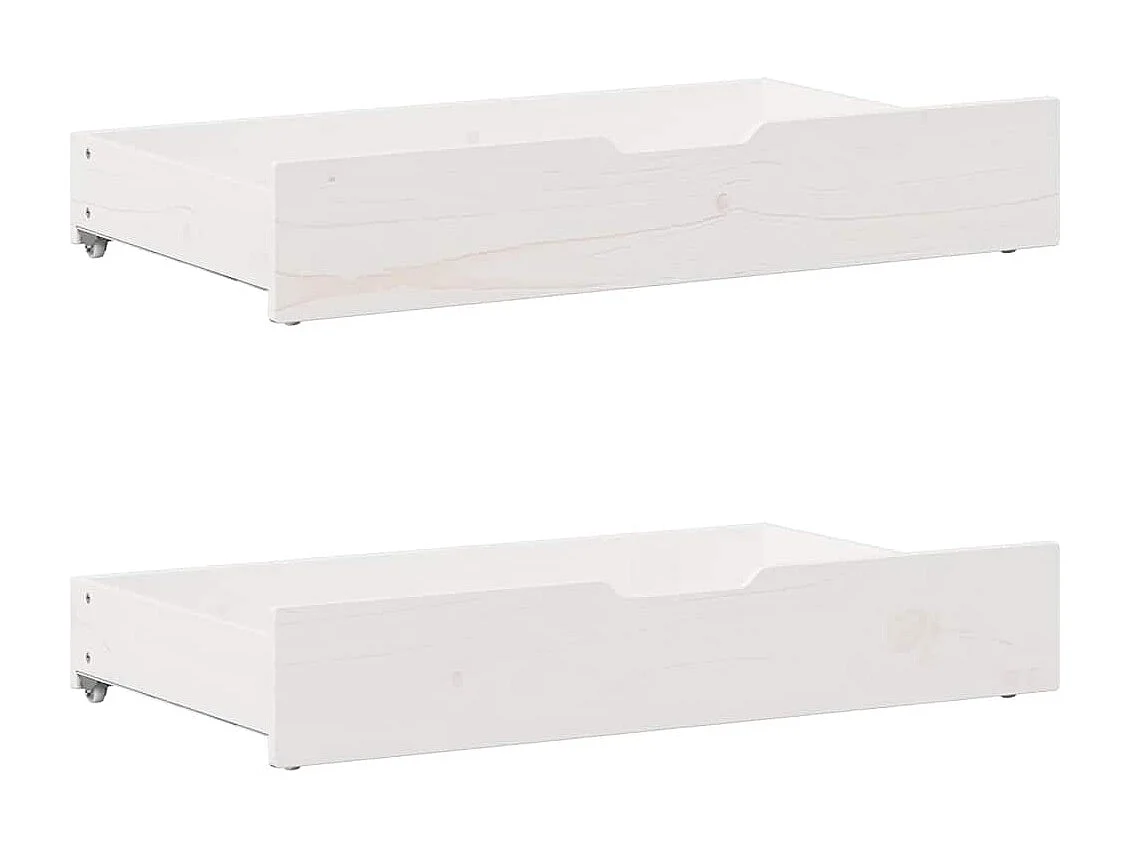 Cadre de lit sans matelas blanc 160x200 cm bois de pin massif