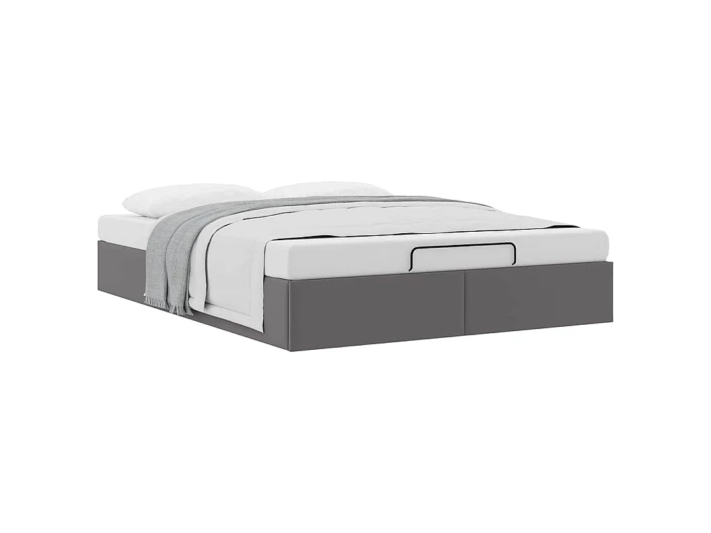 Struttura Letto Pouf senza Materasso 140x200 cm Similpelle