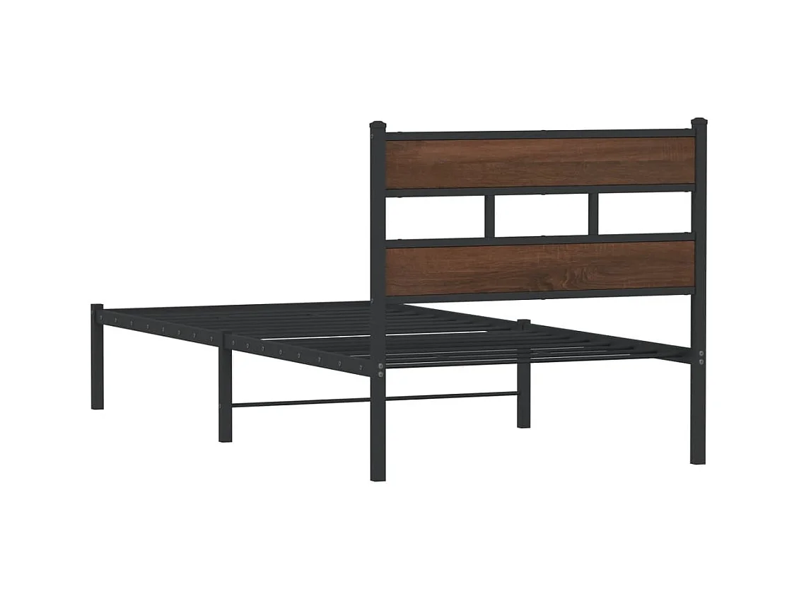 Cadre de lit sans matelas avec tête de lit 90x200 cm