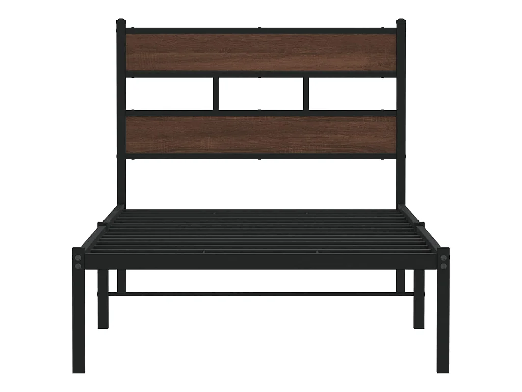 Cadre de lit sans matelas avec tête de lit 90x200 cm