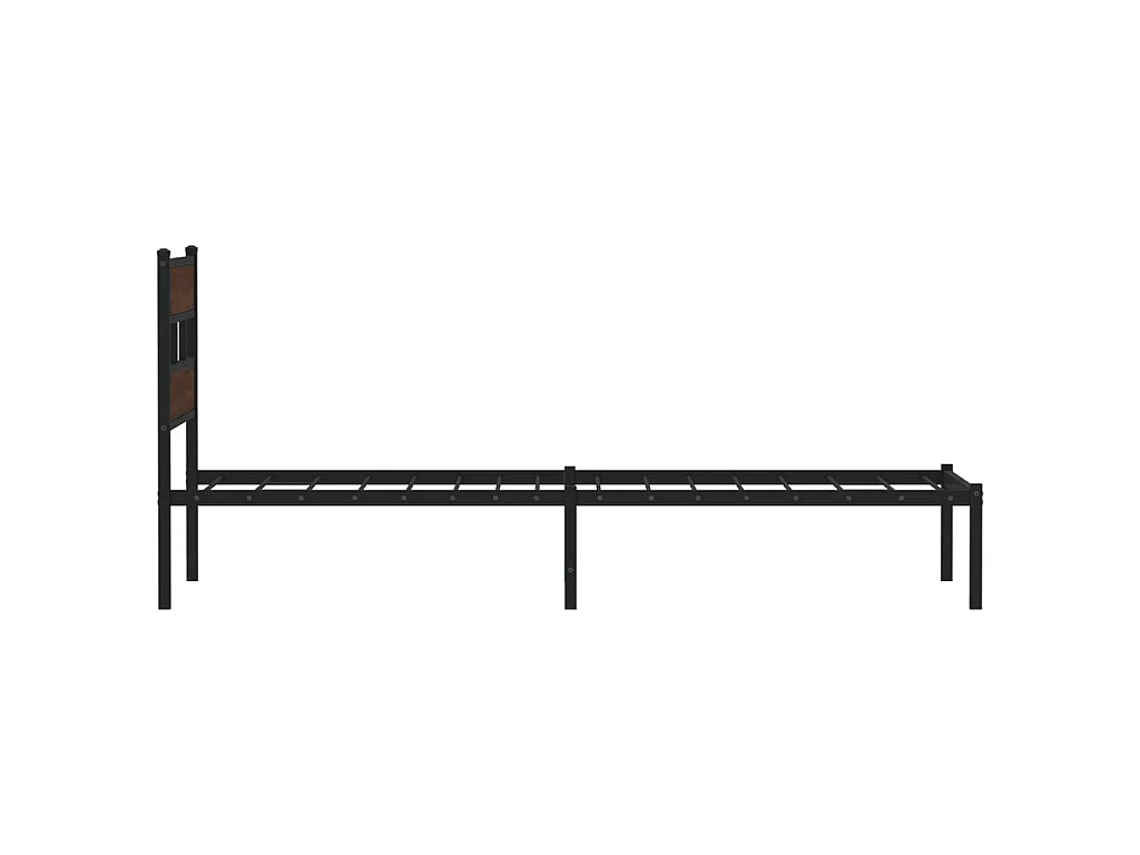 Cadre de lit sans matelas avec tête de lit 90x200 cm