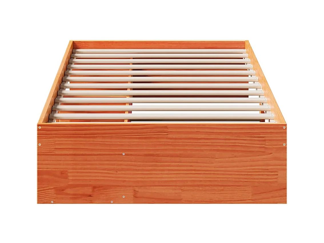 Lit de jour sans matelas cire marron 90x200 cm bois pin massif