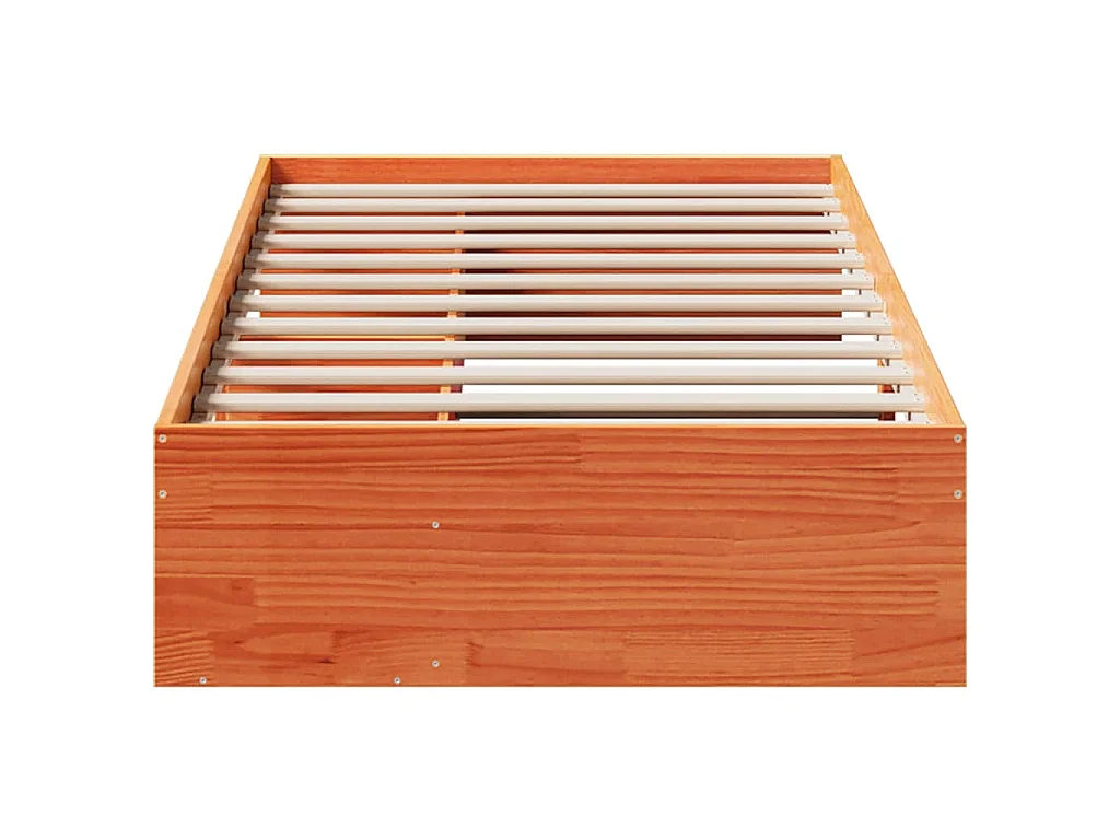Lit de jour sans matelas cire marron 90x200 cm bois pin massif