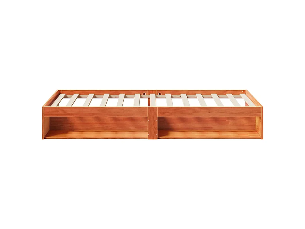 Lit de jour sans matelas cire marron 90x200 cm bois pin massif