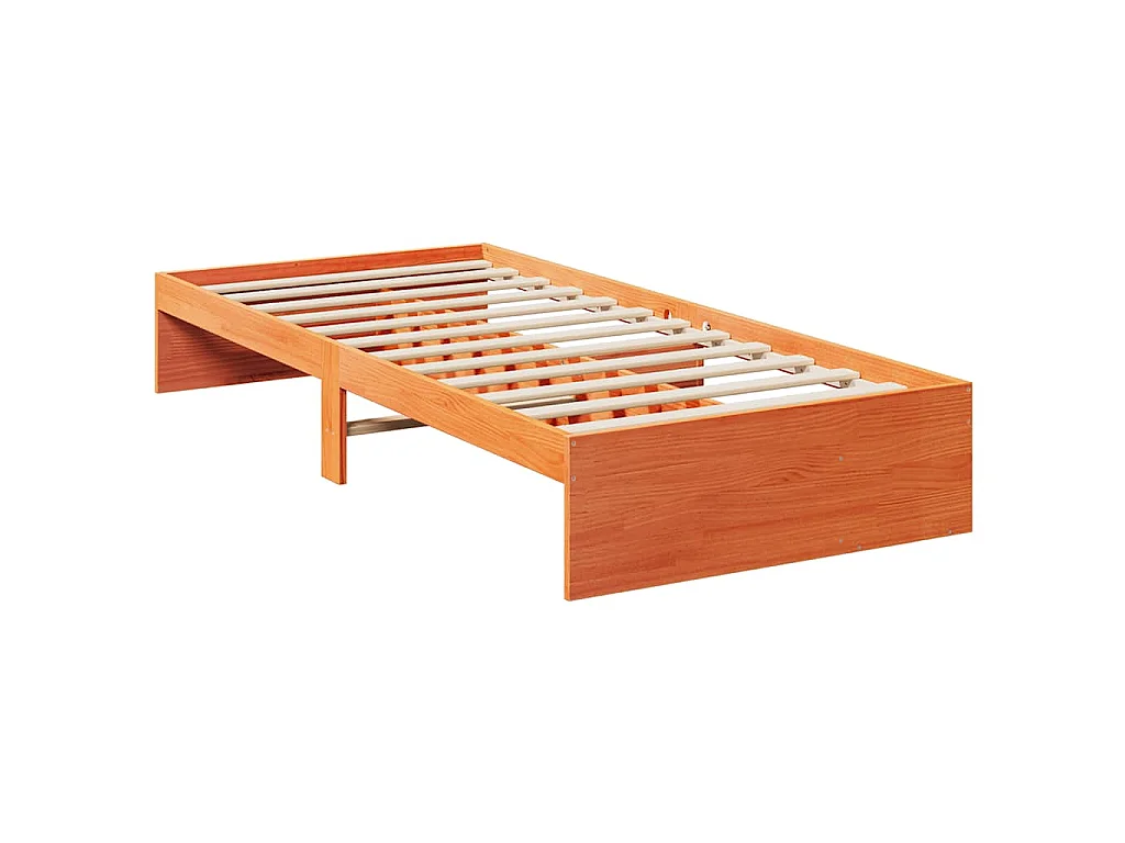 Lit de jour sans matelas cire marron 90x200 cm bois pin massif