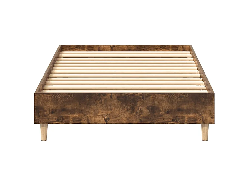 Bedframe zonder matras 100x200 cm spaanplaat gerookt eiken