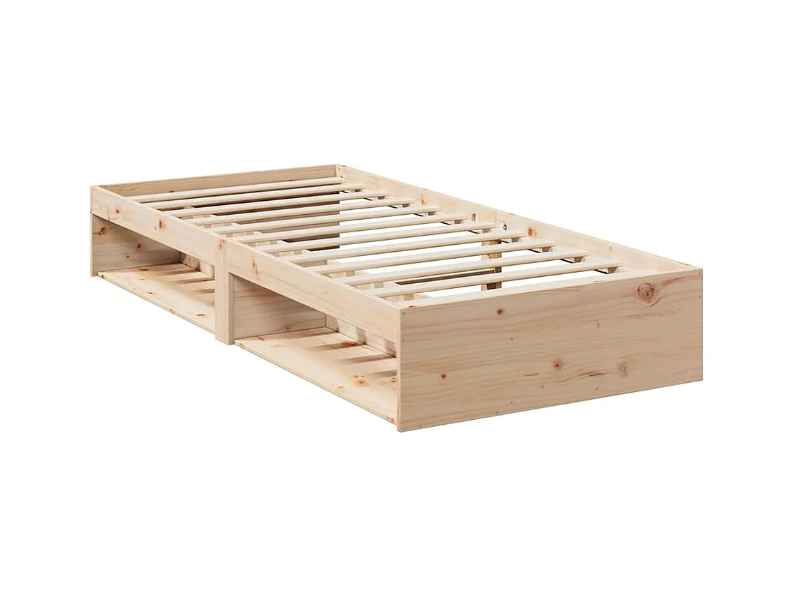 Slaapbank met matras 100x200 cm massief grenenhout