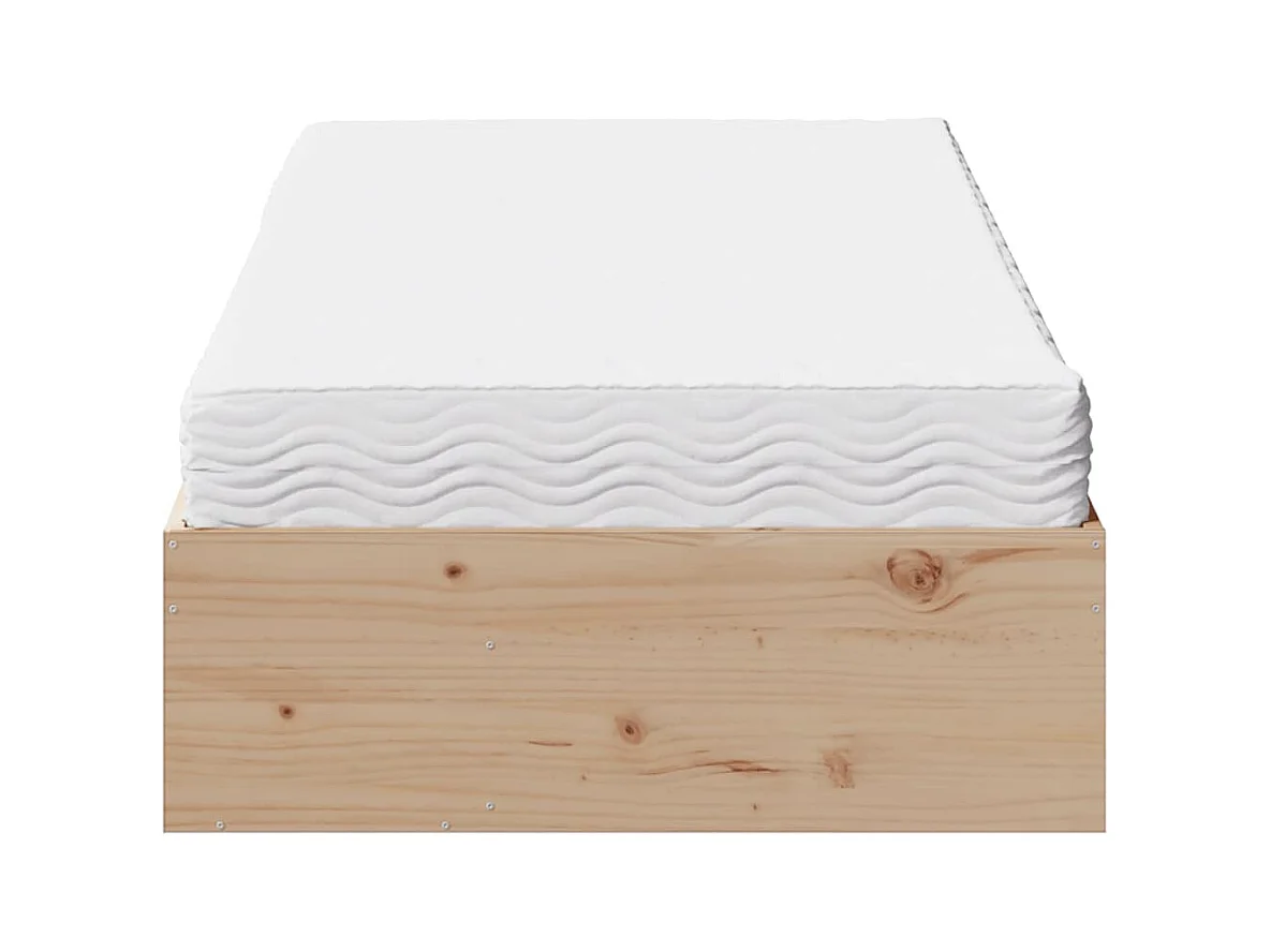 Slaapbank met matras 100x200 cm massief grenenhout