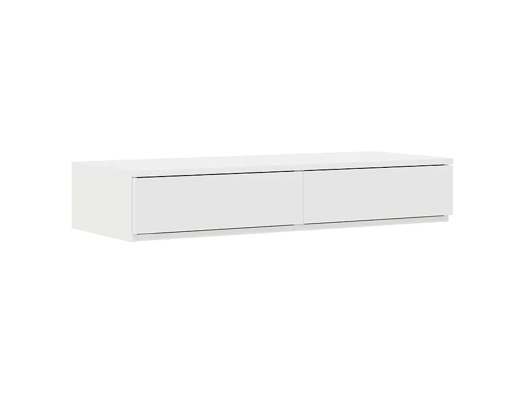 Estrado de cama com arrumação Branco 90 cm Derivados de Madeira