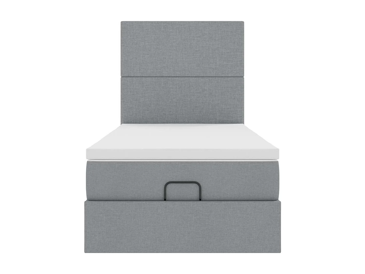 Struttura Letto Pouf con Materasso 90x190 cm in Tessuto