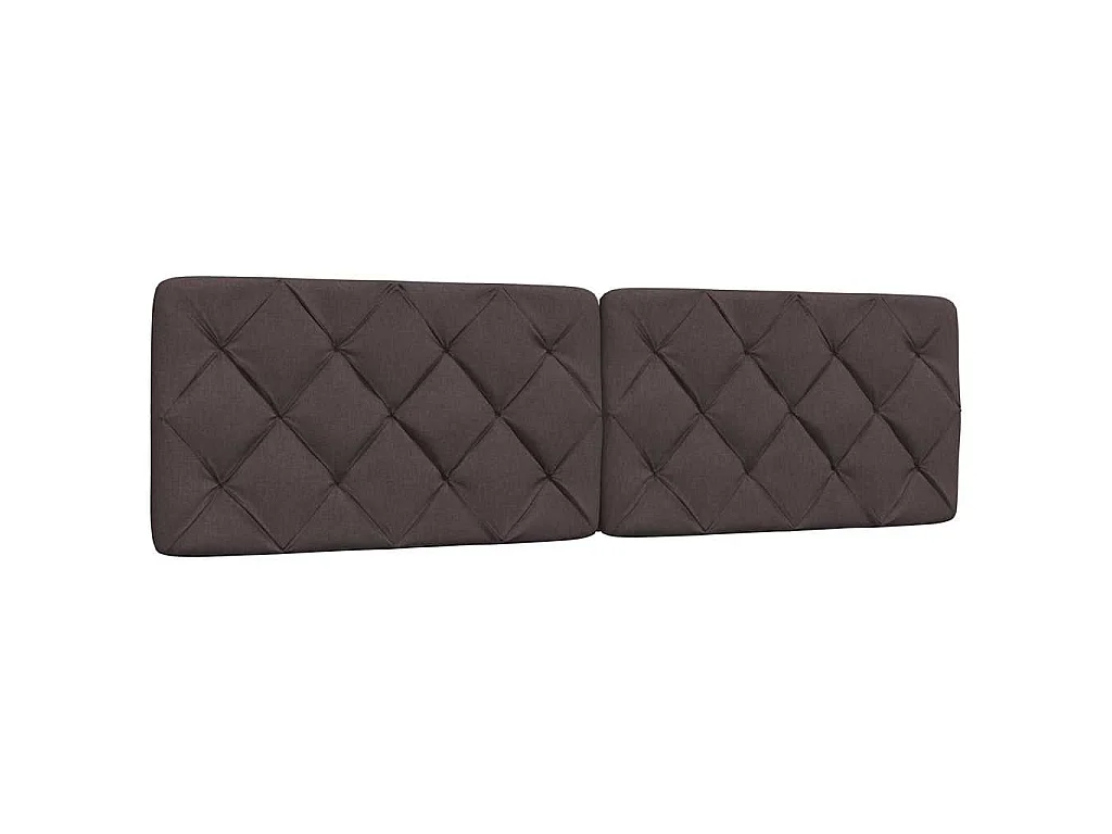 Bettgestell ohne Matratze Dunkelbraun 180x200 cm Stoff