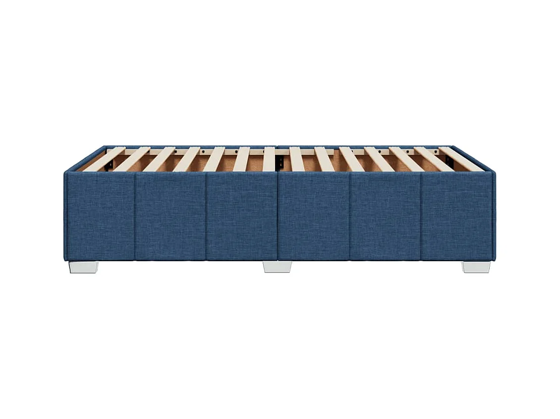 Estrutura de cama sem colchão 90x200 cm tecido azul