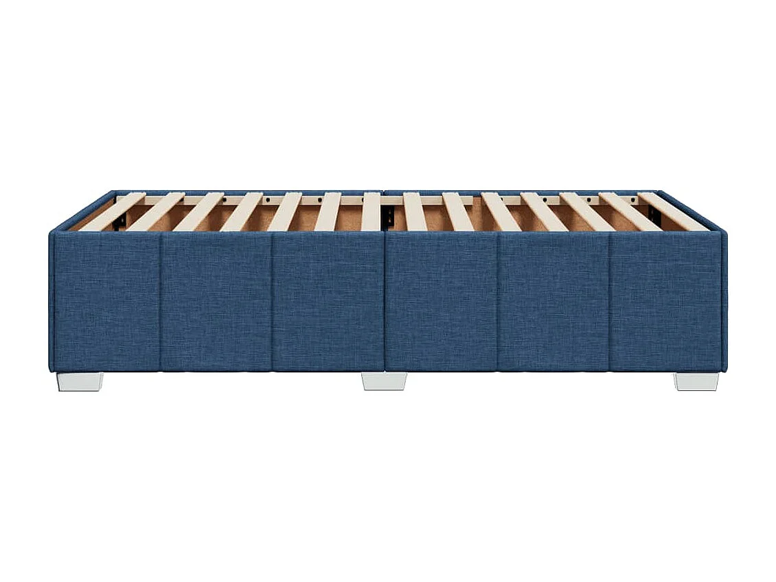 Bettgestell ohne Matratze Blau 90x200 cm Stoff
