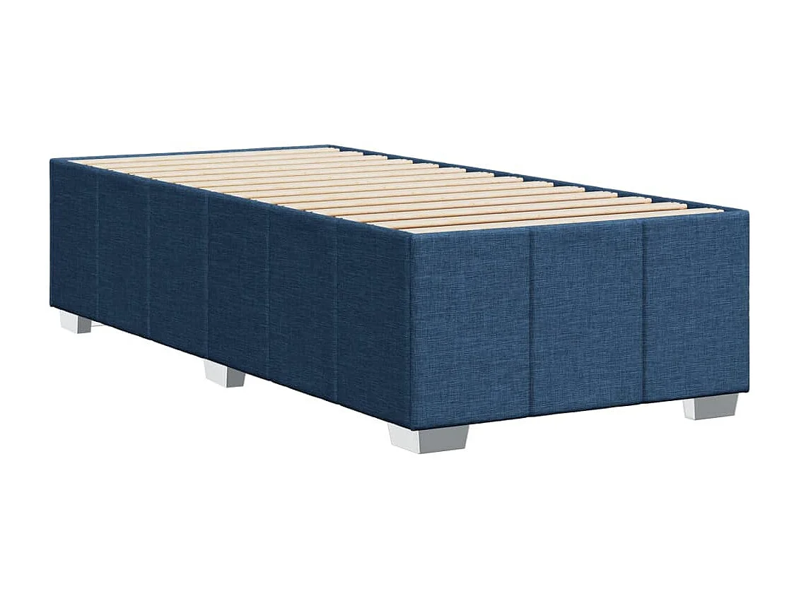 Bettgestell ohne Matratze Blau 90x200 cm Stoff