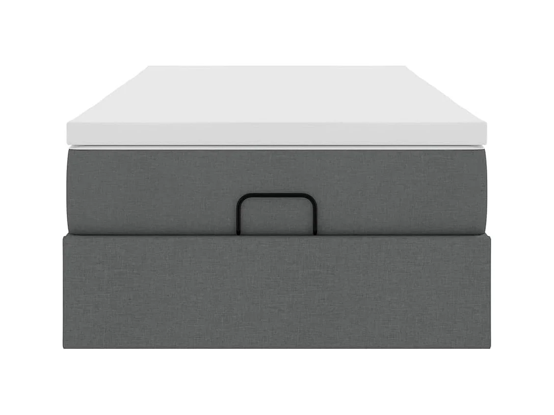 Struttura Letto Pouf con Materasso 100x200 cm in Tessuto