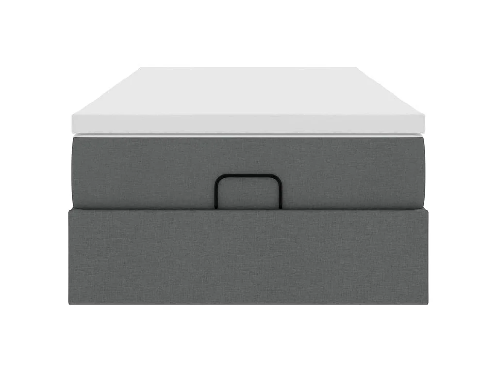 Struttura Letto Pouf con Materasso 100x200 cm in Tessuto