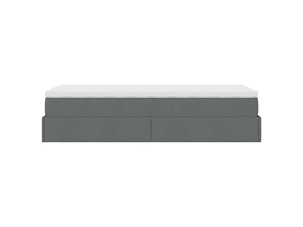 Struttura Letto Pouf con Materasso 100x200 cm in Tessuto