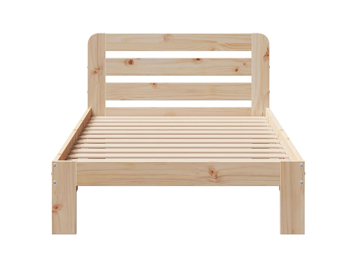 Cadre de lit sans matelas 90x200 cm bois de pin massif