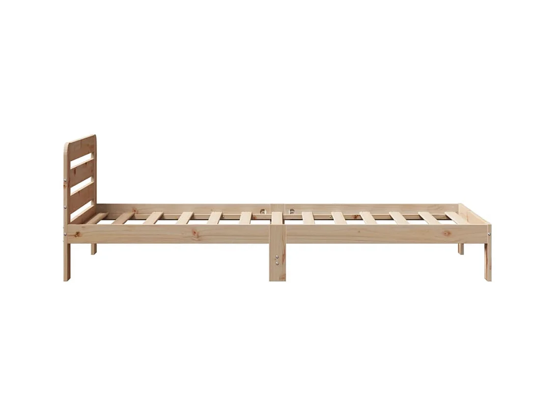 Cadre de lit sans matelas 90x200 cm bois de pin massif