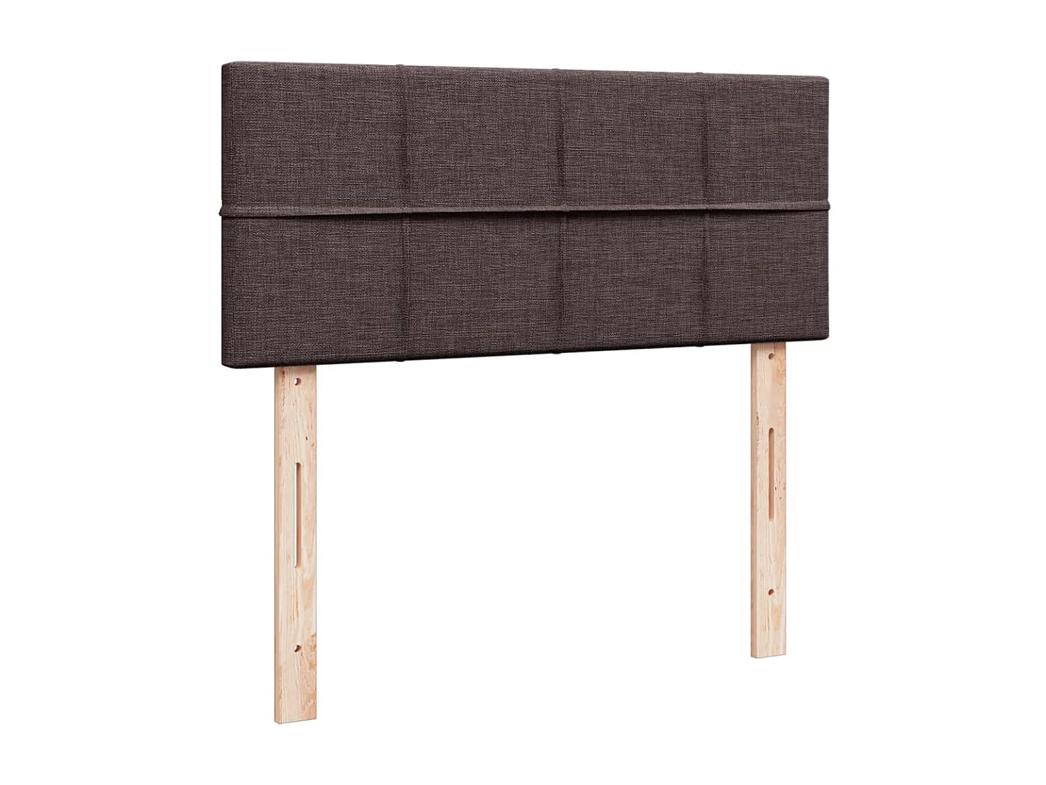 Boxspring met matras stof donkerbruin 100x200 cm