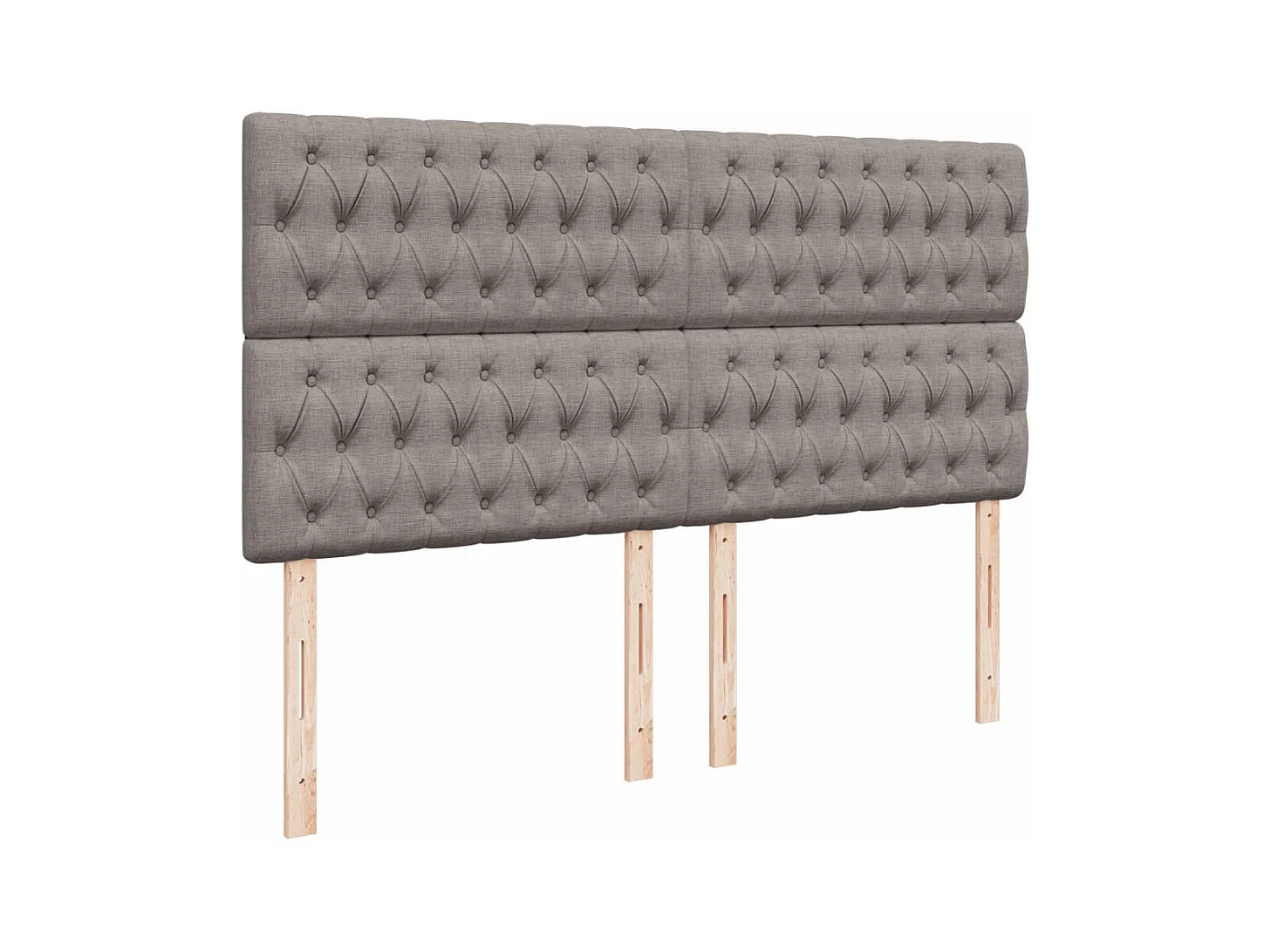 Giroletto a Molle con Materasso Tortora 180x200 cm in Tessuto