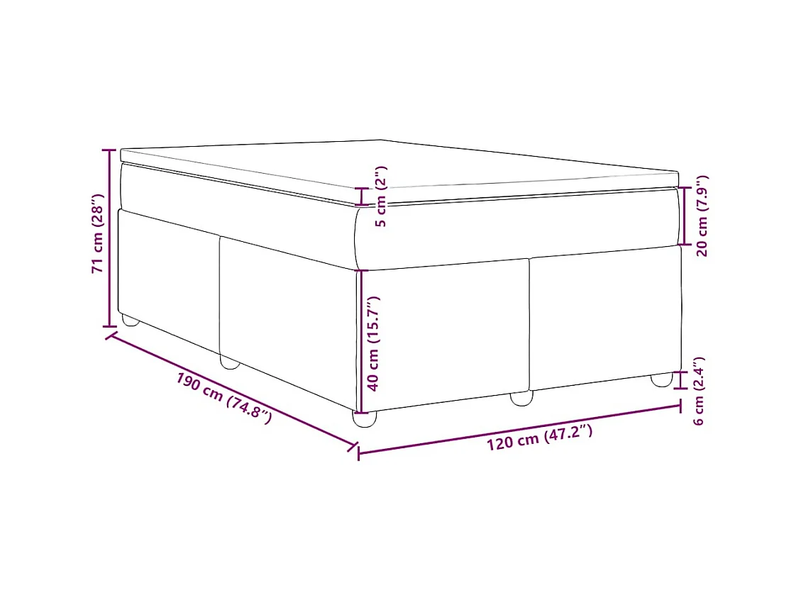 Sommier à lattes de lit avec matelas Crème 100x200 cm Tissu