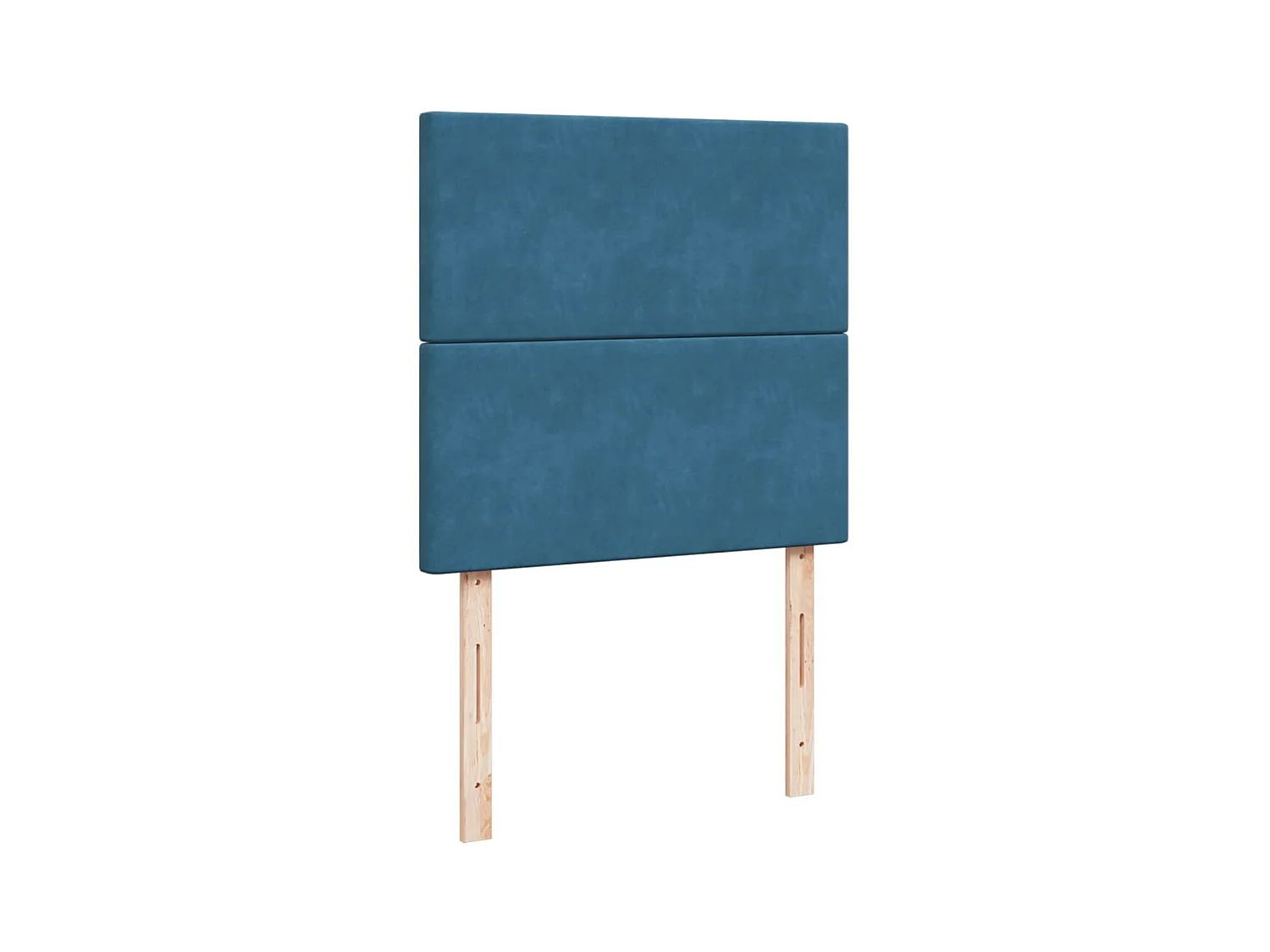 Boxspring met matras fluweel blauw 90x200 cm