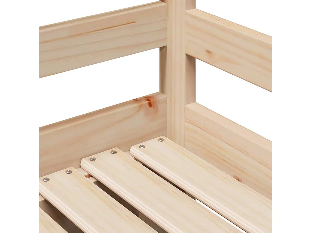 Lit de jour avec tiroirs sans matelas 90x200 cm bois massif