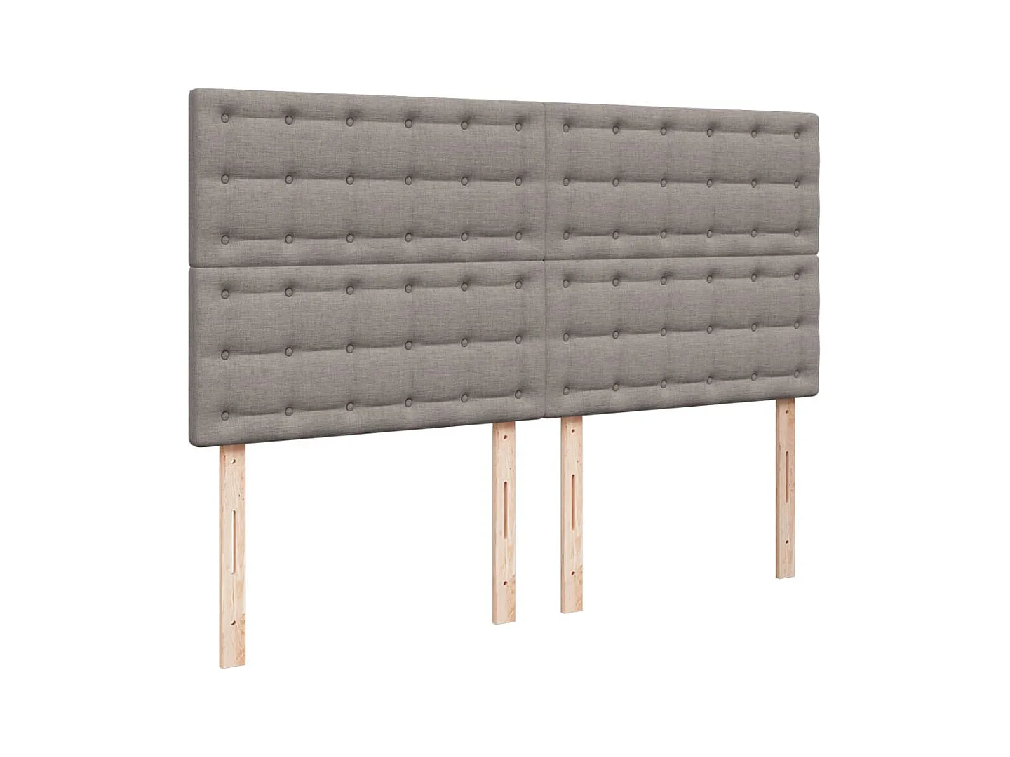 Boxspringbett mit Matratze Taupe 180x200 cm Stoff