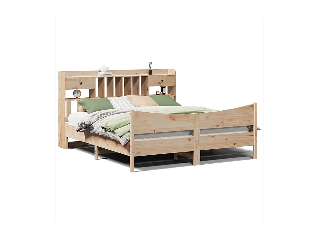 Bedframe zonder matras massief grenenhout 180x200 cm