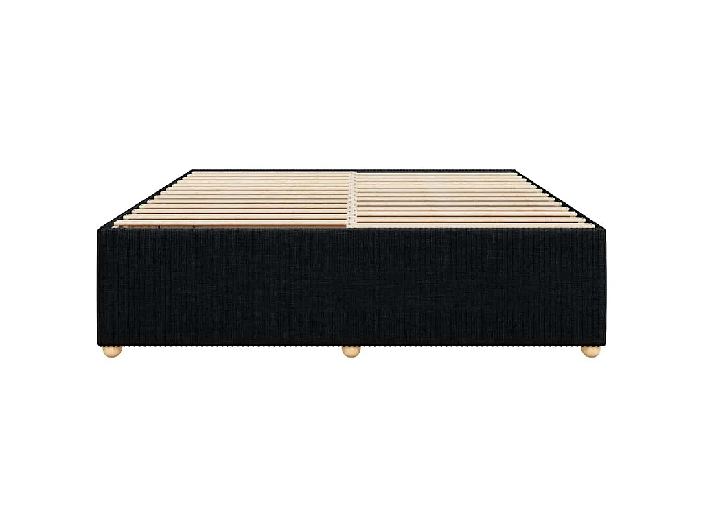 Bedframe zonder matras stof zwart 180x200 cm