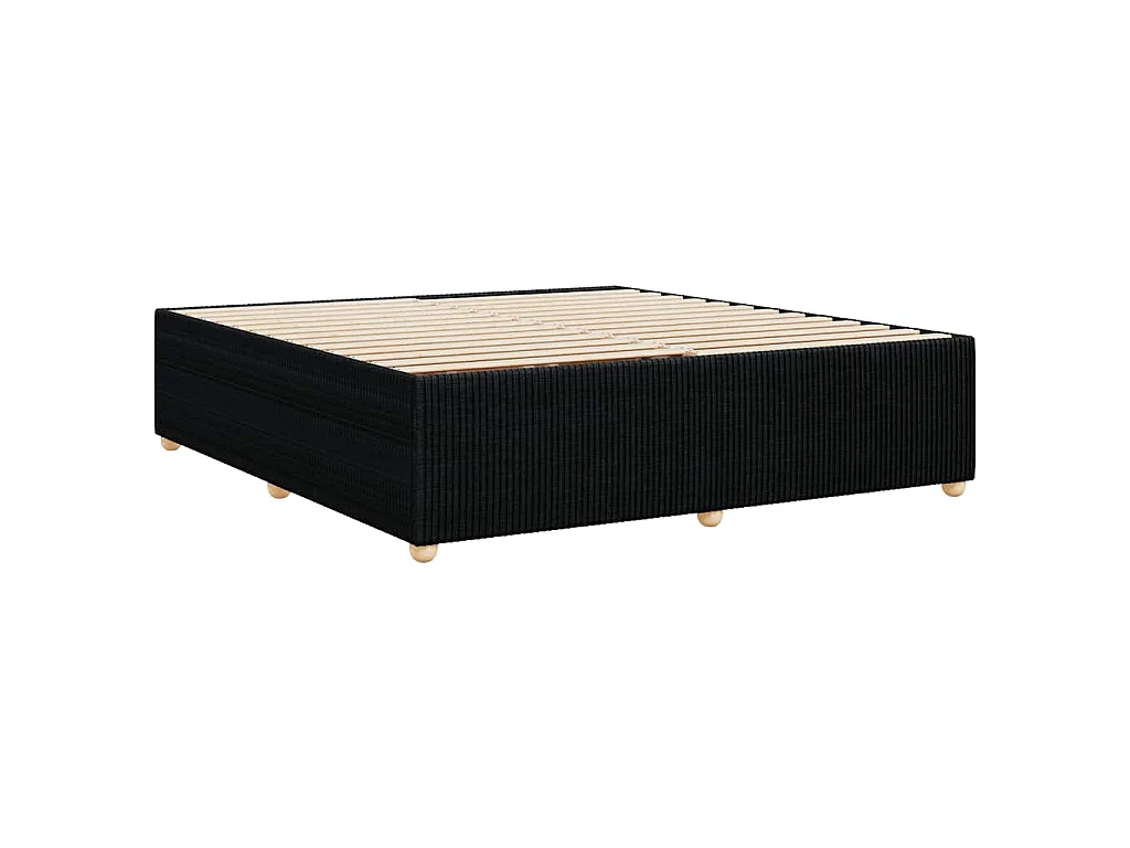 Bedframe zonder matras stof zwart 180x200 cm