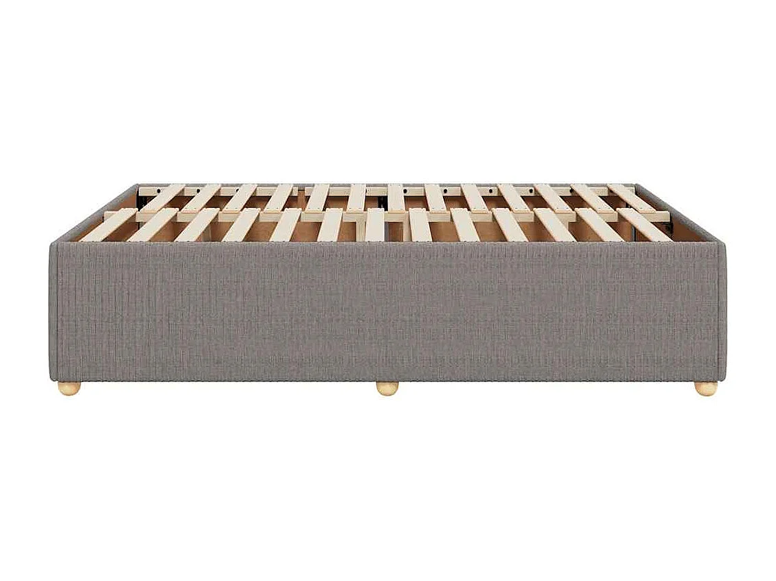 Bedframe zonder matras stof taupe 140x190 cm