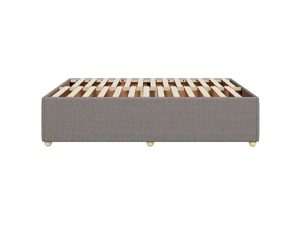 Bedframe zonder matras stof taupe 140x190 cm