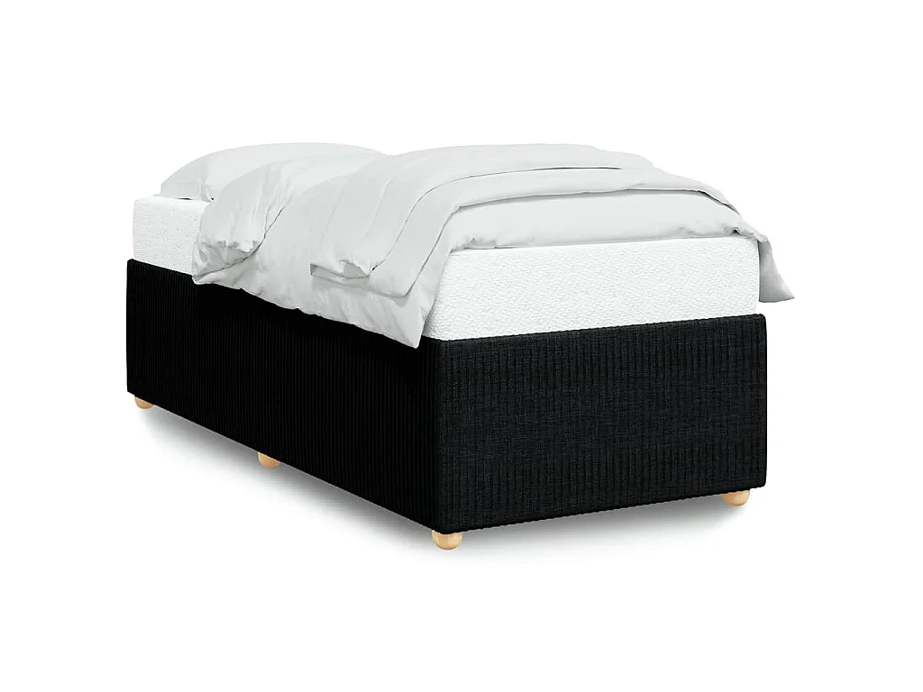 Bedframe zonder matras 100x200 cm stof zwart