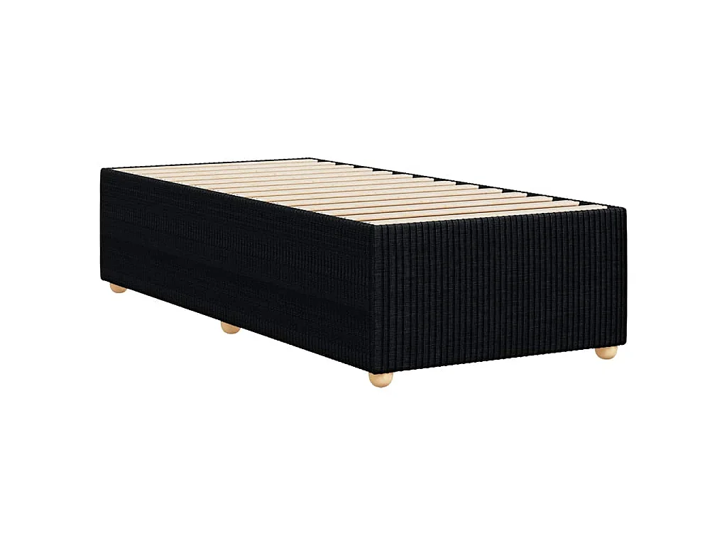 Bedframe zonder matras 100x200 cm stof zwart