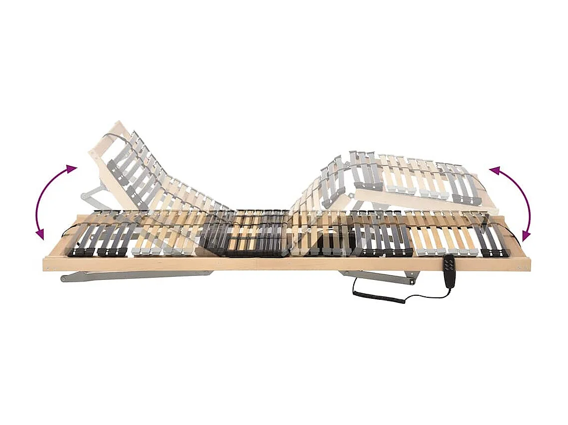 Lattenrost Braun 90 x 190 cm Massives Buchenholz