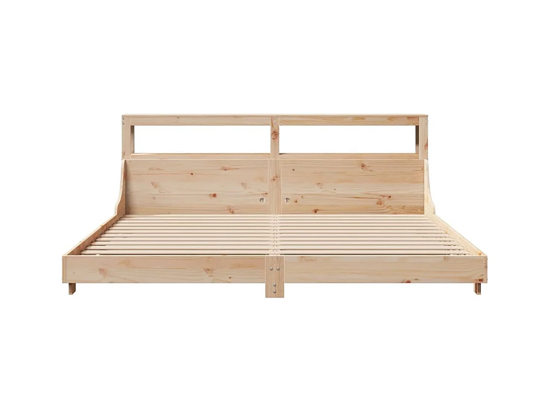 Cadre de lit sans matelas 180x200 cm bois massif de pin