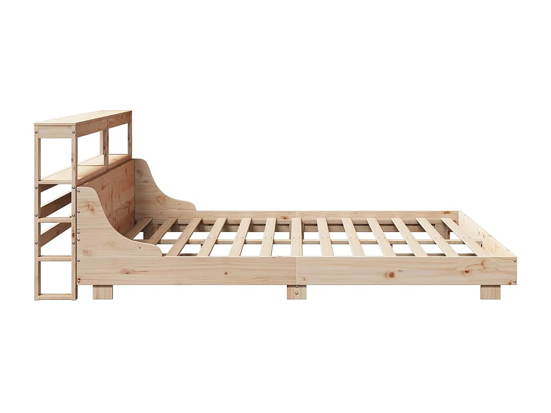 Letto senza Materasso 180x200 cm in Legno Massello di Pino