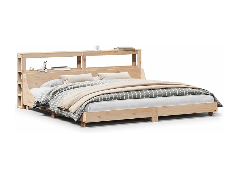 Letto senza Materasso 180x200 cm in Legno Massello di Pino