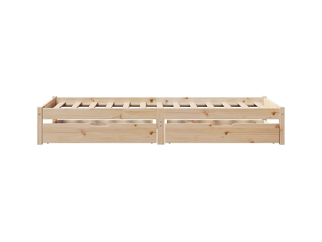 Cadre de lit sans matelas 90x200 cm bois de pin massif