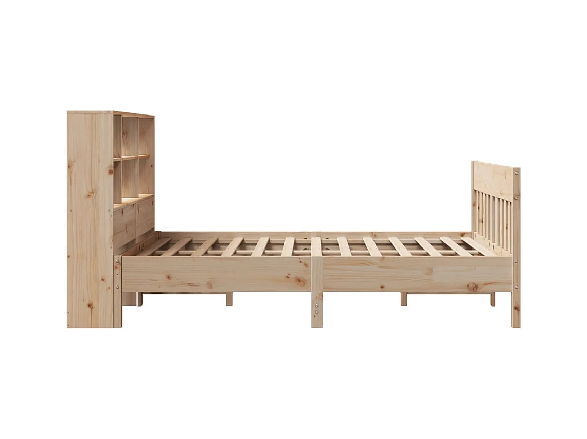 Cadre de lit sans matelas 140x200 cm bois massif de pin