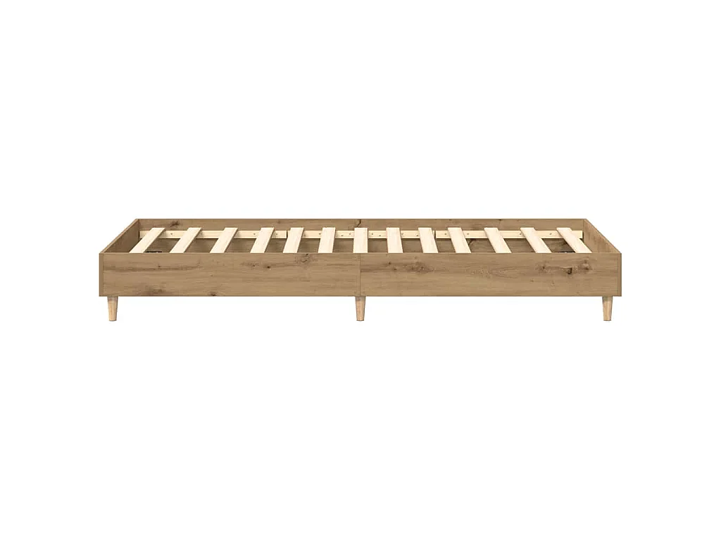 Bettgestell ohne Matratze Artisan-Eiche 100x200cm Holzwerkstoff