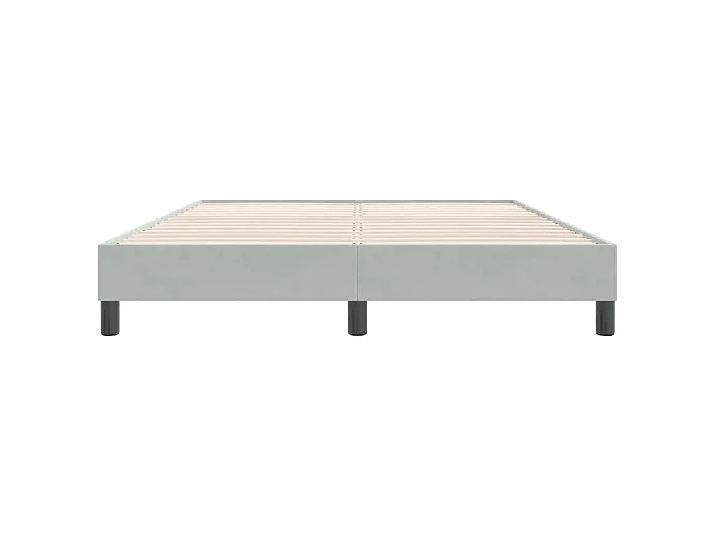 Sommier à lattes de lit sans matelas gris clair 140x220cm