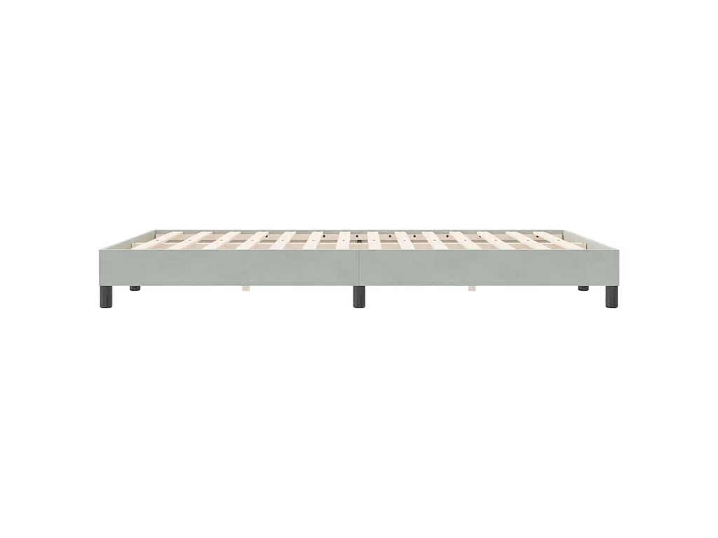Sommier à lattes de lit sans matelas gris clair 140x220cm