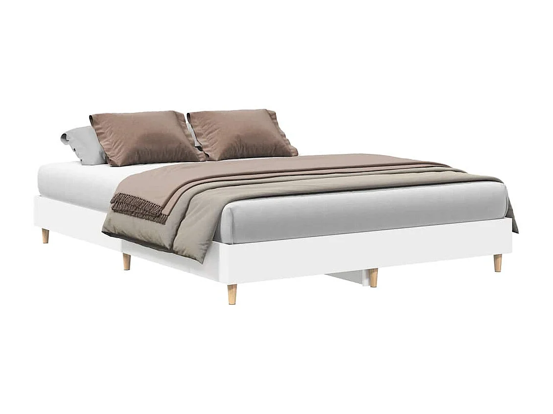 Giroletto senza Materasso Bianco 140x200 cm Legno Multistrato